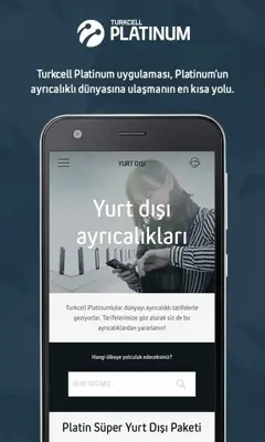 Turkcell Platinum android App screenshot 1